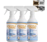 Spray dégraissant de cuisine robuste, nettoyant mousse tout usage, nettoyant pour barbecue à gaz sur la cuisinière du four, dissolvant de taches d'huile de graisse, (3 pièces)