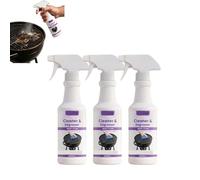Spray dégraissant pour barbecue à action rapide ultra-puissant, brume nettoyante multi-usages pour barbecue, aérosol dégraissant pour graisses brûlées, aérosol dégraissant pour toutes surfaces (3PCS)