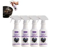 Spray dégraissant pour barbecue à action rapide ultra-puissant, brume nettoyante multi-usages pour barbecue, aérosol dégraissant pour graisses brûlées, aérosol dégraissant pour toutes surfaces (4PCS)
