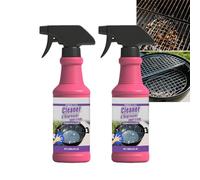 Spray dégraissant puissant à action rapide pour grils, agent nettoyant multi-usages à base d'huile épaisse pour grils de barbecue, nettoyant pour gr/ils extérieurs, nettoyant pour fumoir. (2PCS)