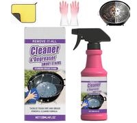 Spray dégraissant puissant et à action rapide pour barbecue, 120 ml / 4 fl. oz - Nettoyant pour barbecues et fumoirs d'extérieur, élimine les résidus brûlés et la graisse (1PC)