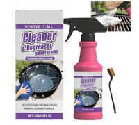 Spray Dégrasseur Pour Gril,120ml Dégraissant Barbecue Grilles de Cuisson, Dégraisseur à pulvérisation De Cuisson Heavys Huile Agent de nettoyage pour les aliments brûlés et la graisse（1 Pièce)