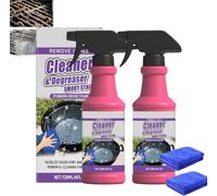 Spray Dégrasseur Pour Gril | 120ml Nettoyant Barbecue,Dégraissant Barbecue Grilles de Cuisson | Nettoyant Grille Barbecue | Spray Nettoyant Four De Cuisson Poêle Plat De Tache Graisse (2Set)