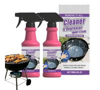 Spray Dégrasseur Pour Gril, 2x Dégraissant Barbecue Grilles de Cuisson, Nettoyant Four Dégraissants Puissants, Solution Dégraissante En Sprays Pour Plaques De Cuisson, Pour Plaques Poêles Comptoirs