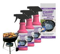 Spray Dégrasseur Pour Gril, 3x Dégraissant Barbecue Grilles de Cuisson, Nettoyant Four Dégraissants Puissants, Solution Dégraissante En Sprays Pour Plaques De Cuisson, Pour Plaques Poêles Comptoirs