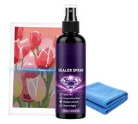 Spray d'étanchéité 60 ml 120 ml | Revêtement de protection transparent à séchage rapide pour l'art des strass | Fixateur de vernis brillant pour peintures, puzzles, loisirs créatifs