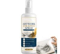 Spray fixateur à séchage rapide, spray fixateur transparent pour œuvres d'art, sprays de réglage d'artiste, protection anti-taches et longue durée, pour charbon de bois, pastel et croquis (1pc)