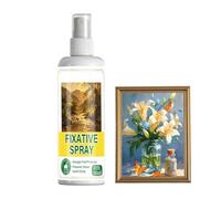 Spray fixateur artistique - 120 ml - Séchage rapide - Résistant aux taches - Fixation pastel à l'huile - Pour peinture, artisanat, art, papier peint, acrylique, gouache, charbon, huile
