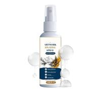 Spray fixateur pour art réalisable longue durée sans décoloration 120 ml | Spray fixateur pour peinture, gouache, huiles de charbon de bois, travaux manuels, adultes professionnels amateurs