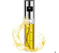Spray Huile, 100 ML Vaporisateur d'huile et de vinaigre, Vaporisateur Bouteille Huile transparente rechargeable avec échelle