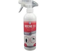 Spray insecticide attractant BIOCIME 2.0 CIM102 500 ml - rampants et volants Bouteille blanche avec panneau d’étiquette rouge et gâchette blanche