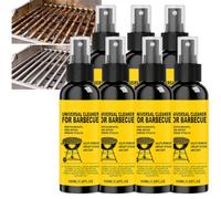 Spray Nettoyant pour Barbecue Robuste, Dégraissant Puissant pour Grilles et Brochettes, Nettoyant Universel pour Barbecue Extérieur, Élimine les Graisses et Résidus Alimentaires Tenaces (7pcs)