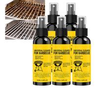 Spray Nettoyant pour Barbecue Robuste, Dégraissant Puissant pour Grilles et Brochettes, Nettoyant Universel pour Barbecue Extérieur, Élimine les Graisses et Résidus Alimentaires Tenaces (5pcs)