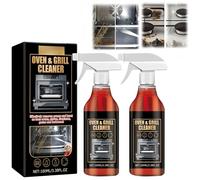 Spray nettoyant pour four en mousse ultra-puissant - Nettoyant pour mini-fours et grils - Formule sans frottage pour grilles de barbecue à gaz, grils électriques, plaques de cuisson (2Pièce)