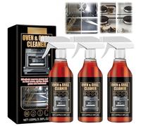 Spray nettoyant pour four en mousse ultra-puissant - Nettoyant pour mini-fours et grils - Formule sans frottage pour grilles de barbecue à gaz, grils électriques, plaques de cuisson (3Pièce)