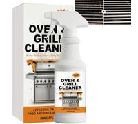 Spray nettoyant pour four sans gommage, dégraissant robuste pour barbecue, coupe la graisse cuite au four, dissout le carbone brûlé, nettoyant mousse sans gommage, graisse à action rapide (1 pièces)
