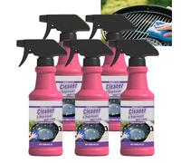 Spray nettoyant pour grilles de barbecue d'extérieur, dégraissant puissant à action rapide, nettoyant et dégraissant pour grilles et supports de cuisson de barbecue, plaques en fer brûlé. (5PCS)