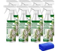 Spray Nettoyant Pour Sculptures Jardin, Solution Nettoyage Pour. (8PCS) | Dissolvant saleté et saleté pour les sculptures jardin, spray nettoyage statue sans gommage pour décoration cour extérieure.