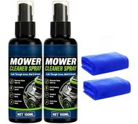 Spray nettoyant pour tondeuse à gazon, dégraissant puissant (2) | Spray dégraissant moteur à action rapide pour éliminer les accumulations d'herbe et la graisse