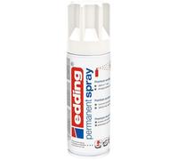 edding 5200 permanent spray - traffic white matt - 200 ml - acrylic paint for painting and decorating glass, metal, wood, ceramic, plastic, canvas - aerosol spray, acrylic spray, paint spray