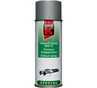 Spray pour Echappement Auto-K - Bombe Aérosol Spray de Peinture Résistante à la Chaleur Spéciale Echappement - Argent - 400 ml - Ref 233098