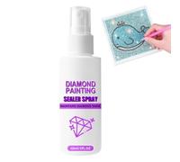 Spray pour Peinture Diamant 60 ml Vernis Protecteur Transparent à Séchage | Gem Art Spray Fixatif Pour adultes, loisirs créatifs de Noël, déco murale, toile, cadre, bois, album