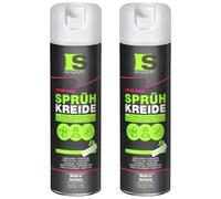 Spraytive Lot de 2 sprays de craie en 500 ml rose fluo - Peinture à la craie lavable pour extérieur, marquage de sol, spray de marquage temporaire pour asphalte, herbe, béton