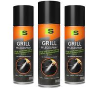 Spraytive Lot de 3 sprays d'entretien anti-adhésifs pour grille de barbecue | Huile végétale en spray pour l'entretien des poêles, fours hollandais, plancha, barbecue à gaz et fumoir, à brûler