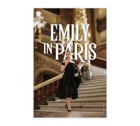 Spreadshirt Emily In Paris Emily Sur Grand Escalier Poster 40x60 cm