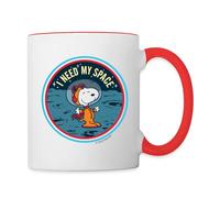 Spreadshirt Peanuts Snoopy I Need My Space Mug Bicolore