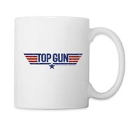 Spreadshirt Top Gun Logo Mug Blanc