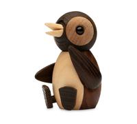 Spring Copenhagen Décoration Snow Pingouin 7 cm Marron