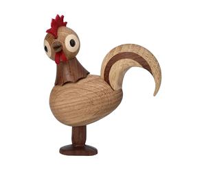 Spring Copenhagen Figurine coq Rise Beige. 4.2x12x10.5 cm