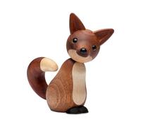 Spring Copenhagen Roxy - Renard paisible en Bois | Figurine en Bois | 10 x 9 x 6 cm