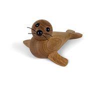Spring Copenhagen Seau en bois de chêne - 17 x 14 x 9 cm | Chêne FSC, tête mobile, cire d'abeille, restes d'été, étagère, rebord de fenêtre, objet de décoration pour adultes