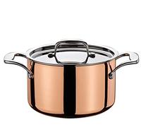 Spring Culinox Faitout avec couvercle Ø 16 cm Hauteur 10 cm 2 litres 0,5 mm Couche extérieure Cuivre Inox Compatible induction Tous feux de cuisson Acier inoxydable