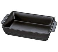 Spring Plat à gratin rectangulaire Chalet 40 x 24 cm, noir, céramique