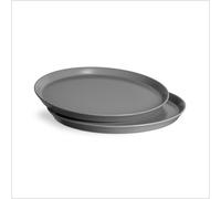 SPRINGLANE Assiette Ø 27cm, lot de 2 Sweet Scandi en céramique, anthracite, lavable au lave-vaisselle, convient au four et au micro-ondes