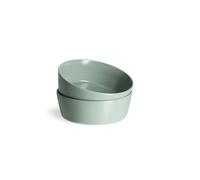 Springlane Sweet Scandi Lot de 2 assiettes en céramique Blanc Ø 27 cm Passe au lave-vaisselle et au micro-ondes (Menthe Assiettes Creuses, 2 pièces)