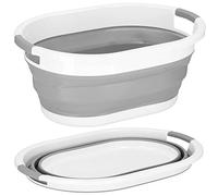 SPRINGOS Bac de lavage, collecteur de linge, panier avec poignées, pliable, 39 l