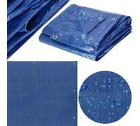 SPRINGOS Bâche de Protection avec œillets 3 x 3 m Bâche de Protection pour bac à Sable Bois de cheminée Meubles de Jardin PE 60 g/m2