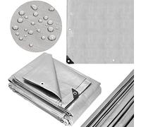 Springos - Bâche de protection en tissu imperméable - 4 x 4 m - Avec œillets renforcés - Pour camping
