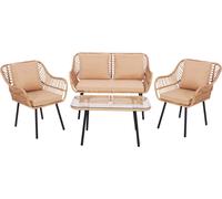 Springos® Ensemble de meubles de jardin 2 chaises Canapé Table