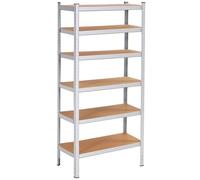 SPRINGOS - Étagère en métal pour garage/cave, 110 x 225 x 50 cm, 6 étagères