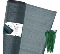 SPRINGOS Filet d'ombrage Filet d'ombrage 1,5 x 50 m Cache de clôture 140 g/m² y Compris 200 Attaches-câbles