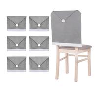 SPRINGOS Lot de 6 housses de chaise avec bonnet de Père Noël 48 x 68 cm Décoration de Noël