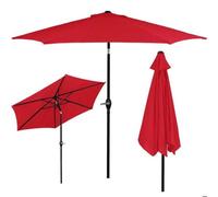 Springos® Parasol de jardin Parasol avec fonction de basculement Système de manivelle Protection solaire terrasse jardin 235 x 260 cm