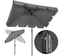 Springos® Parasol de jardin rectangulaire avec fonction d’inclinaison et manivelle 240 cm