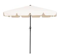 SPRINGOS Parasol de jardin rectangulaire, ecru, 196 x 122 x 220cm