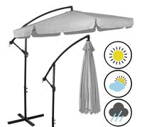 Springos® Premium Parasol XXL Ø 350 cm Parasol ampli avec manivelle incl. housse | Parasol de jardin tournant étanche Protection solaire terrasse jardin